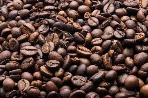 Coffee beans background Stock Photos