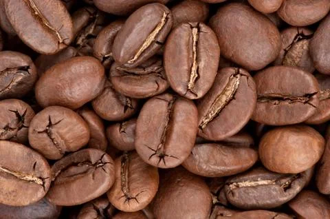 Coffee beans background Stock Photos