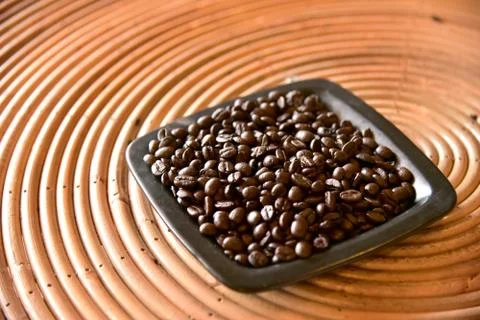 Coffee beans background Stock Photos