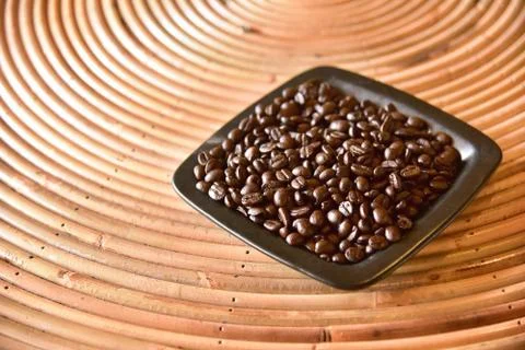 Coffee beans background Stock Photos