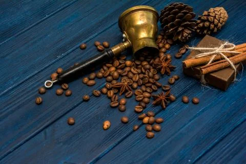 Coffee beans background Stock Photos