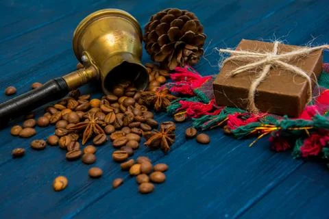 Coffee beans background Stock Photos