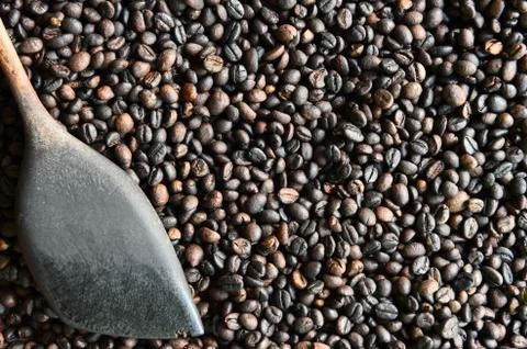 Coffee beans background Stock Photos