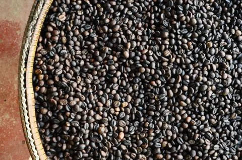 Coffee beans background Stock Photos