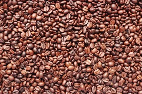 Coffee beans background Stockfoto's