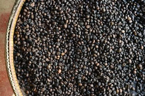Coffee beans background Stock Photos