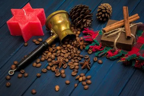 Coffee beans background Stock Photos