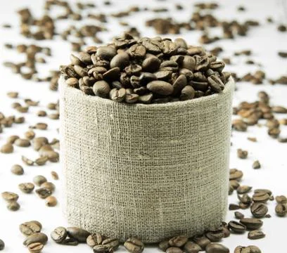 Coffee beans background Stock Photos