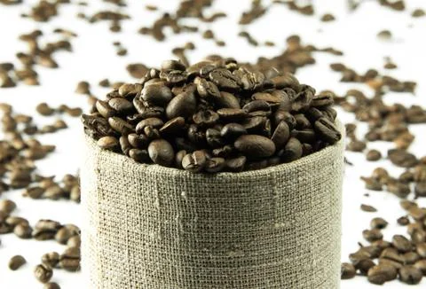 Coffee beans background Stock Photos