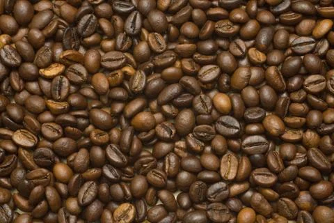 Coffee beans background Stock Photos
