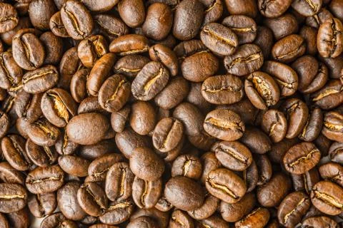 Coffee beans background Stock Photos