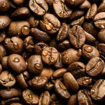 Coffee beans background Stock Photos