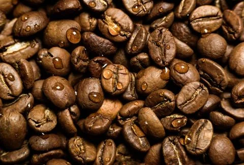 Coffee beans background Stock Photos