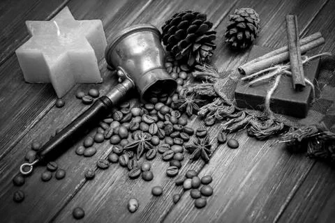 Coffee beans background Stock Photos