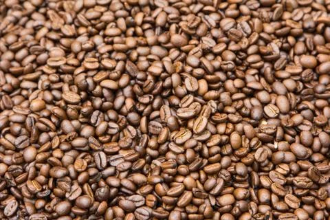 Coffee beans for the background. Stock Photos