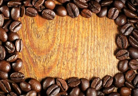 Coffee beans background Stock Photos