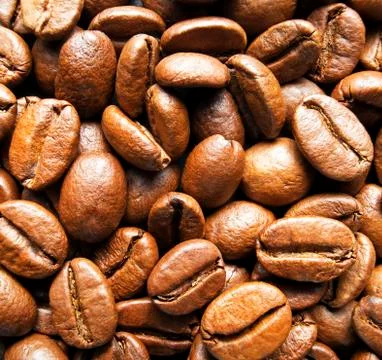 Coffee beans background Stock Photos