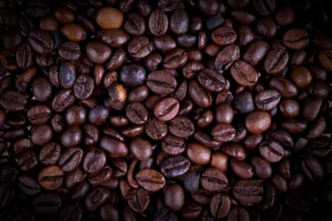 Coffee beans background Stock Photos
