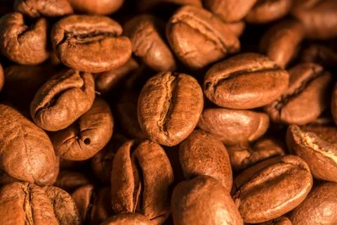 Coffee beans background Stock Photos