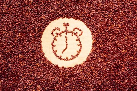 Coffee Beans Background Stock-Fotos