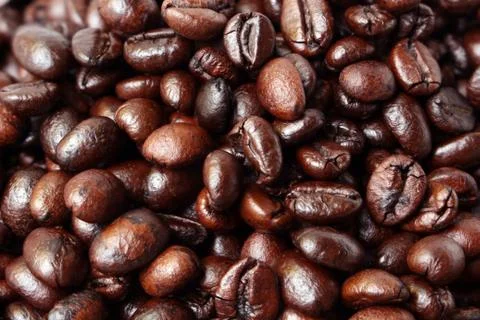 Coffee beans background Stock Photos