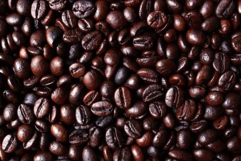 Coffee beans background Stock Photos