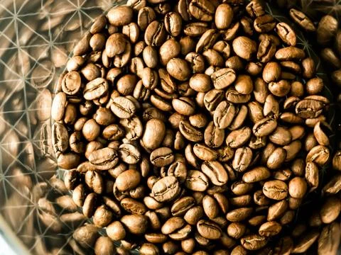 Coffee beans background Stock Photos
