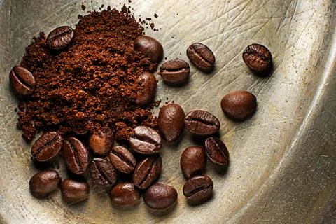 Coffee beans background Stock Photos