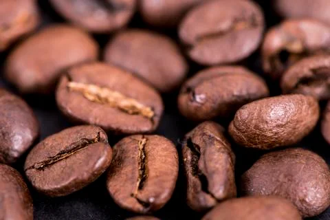 Coffee beans background Stock Photos
