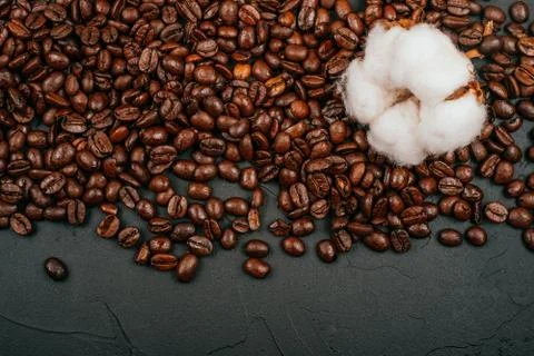 Coffee beans background Stock Photos