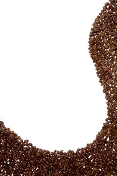 Coffee beans on background Stock Photos