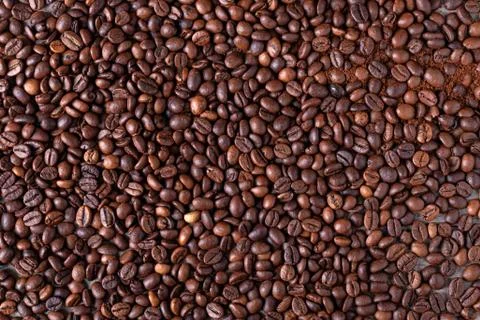 Coffee beans background Stock Photos