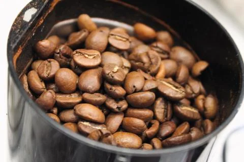 Coffee beans background Stock Photos