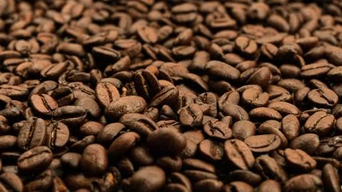 Coffee beans background. Stock Photos