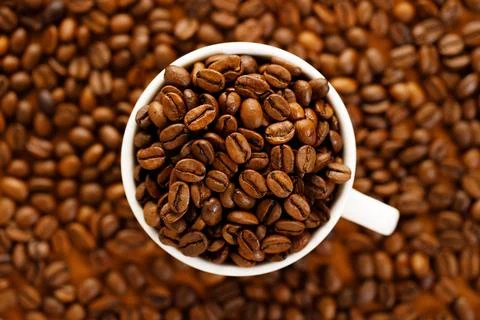Coffee beans background 스톡 사진