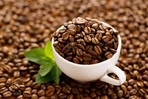 Coffee beans background Foto stock