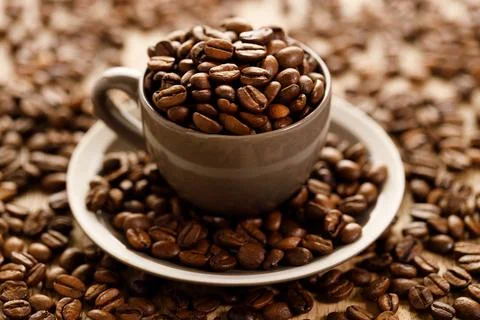 Coffee beans background Foto stock
