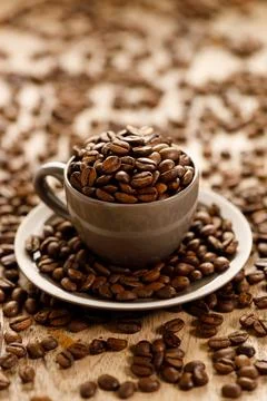 Coffee beans background Foto stock