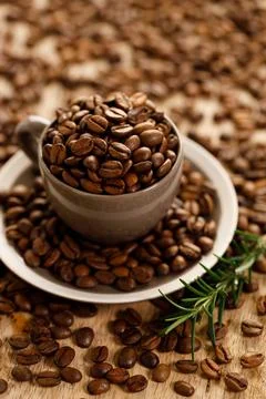 Coffee beans background Foto stock