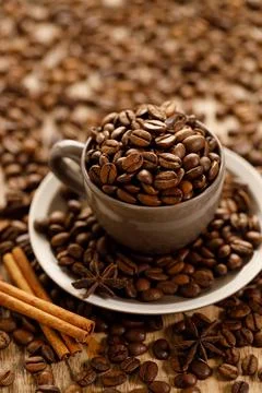 Coffee beans background Photos