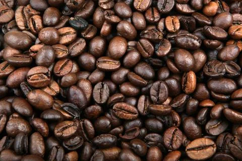 Coffee Beans Background Stock Photos
