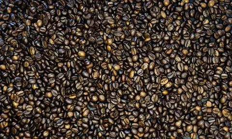 Coffee beans background Stock Photos