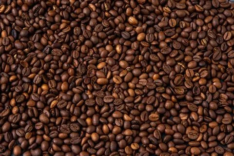 Coffee beans background. Stock Photos