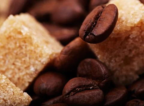 Coffee beans background Stock Photos