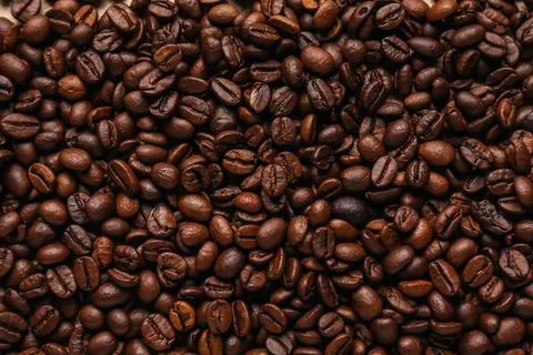 Coffee beans as background Stock Photos