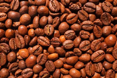 Coffee beans background texture Stock Photos