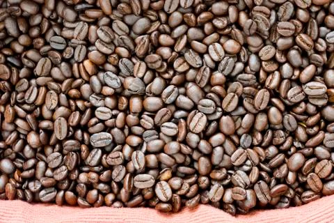 Coffee beans background texture Stock Photos