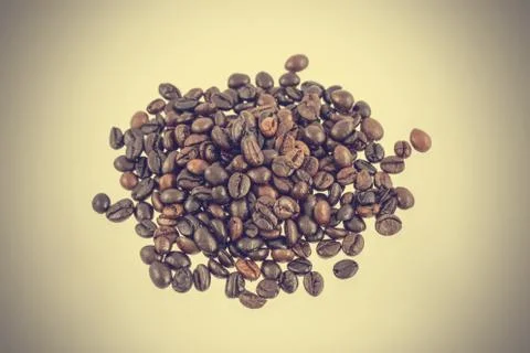 Coffee beans background - vintage effect style pictures Stock Photos