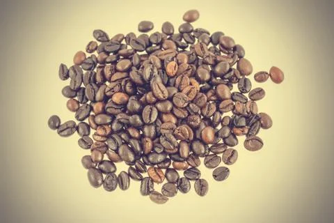 Coffee beans background - vintage effect style pictures Stock Photos