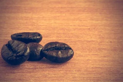 Coffee beans background - Vintage effect style pictures Stock Photos